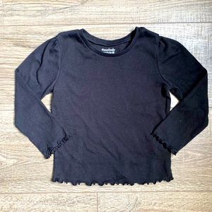 Girls Black long sleeve shirt